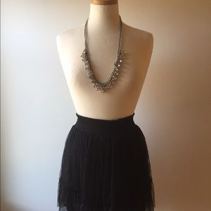 Thick Band Tulle Skirt