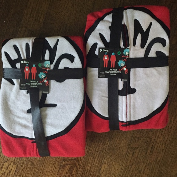 thing 1 and thing 2 onesies pajamas