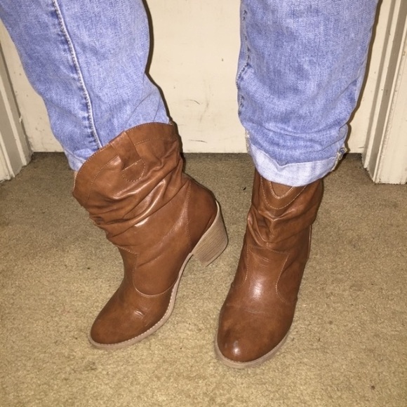 Brown ankle boots