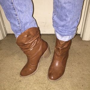 Brown ankle boots