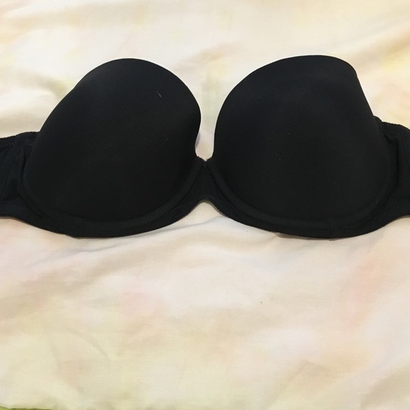 Calvin Klein black push up strapless bra
