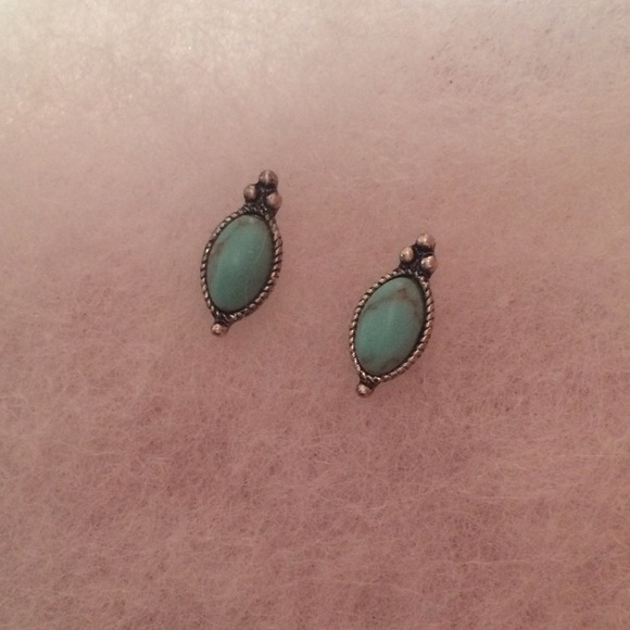 Earrings (Turquoise) - Picture 1 of 2