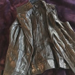 Bebe leather vest