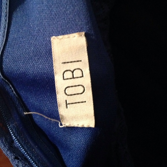 Blue lace Tobi dress - Picture 3 of 4