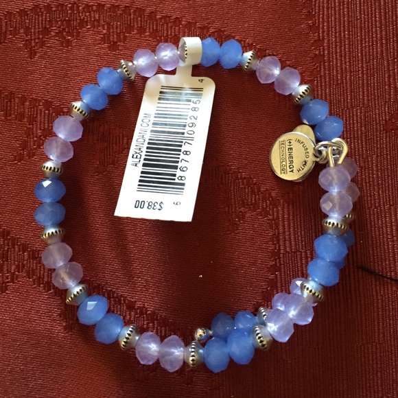 Alex & Ani Sentiment Wrap in Periwinkle