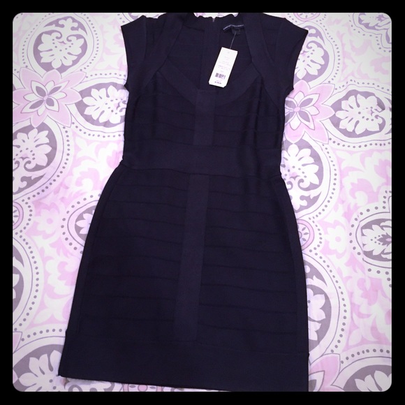 French Connection bandage dress navy size 10 NWT - Picture 1 of 2