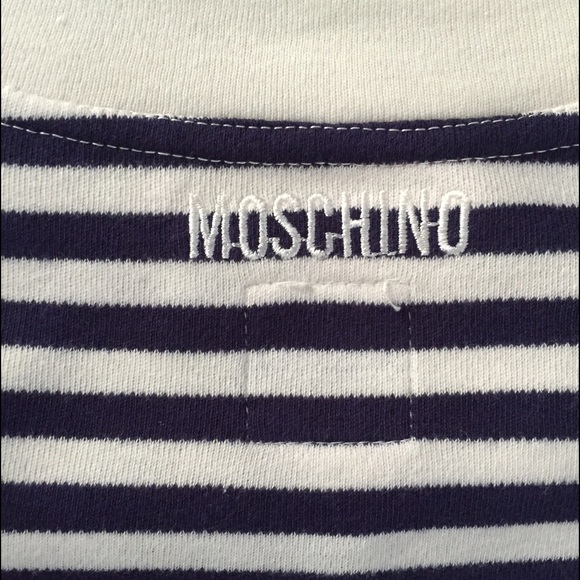 SOLD🌹🌹Vintage MOSCHINO stripe bodysuit - Picture 3 of 4