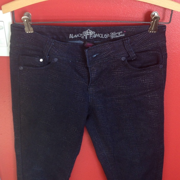 Almost famous blue skinny leg jeans