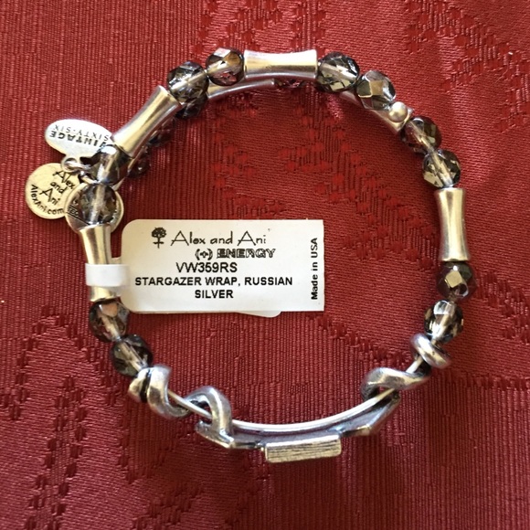 Alex & Ani stargazer wrap in silver