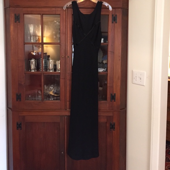 Classic...long black dress by Donna Ricco