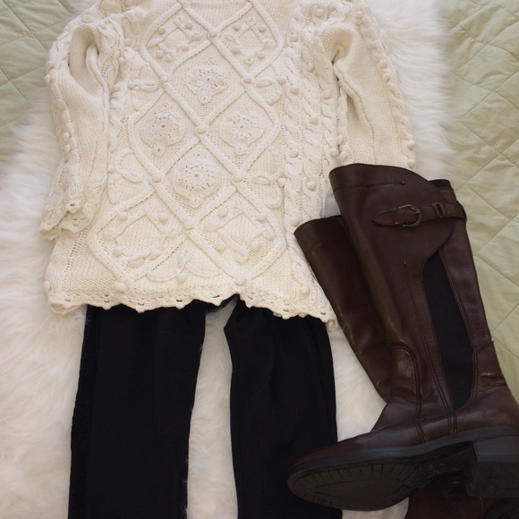 Cable Knit Sweater.
