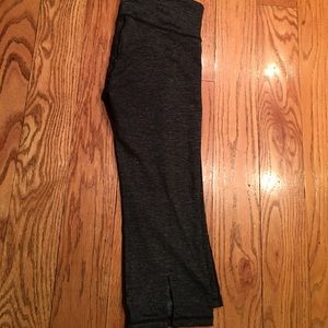 Lululemon black and gray size 6 crop pants.