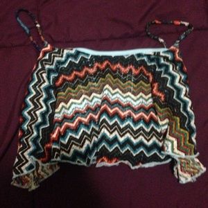Zig zag crop top