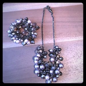 Matching necklace & stretchy bracelet from Gap