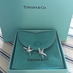Tiffany&Co sterling silver mini starfish earrings