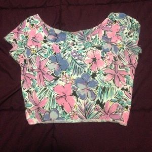 Floral crop top