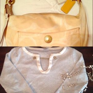 BUNDLE... Coach purse &  Nautica tunic.