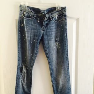 Bebe ripped jeans
