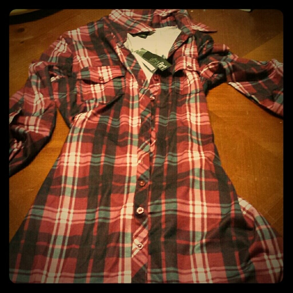 Plaid Long Shirt or Dress