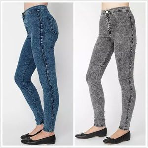 AA HIGH WAITED STONE WASHED JEAN