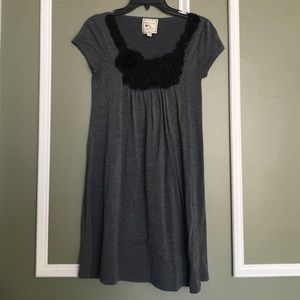 Gray and black casual dress