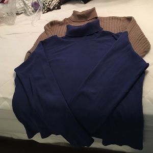 2 Long Sleeve Turlenecks