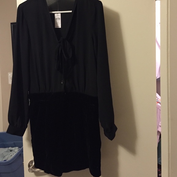 Black romper from LOFT