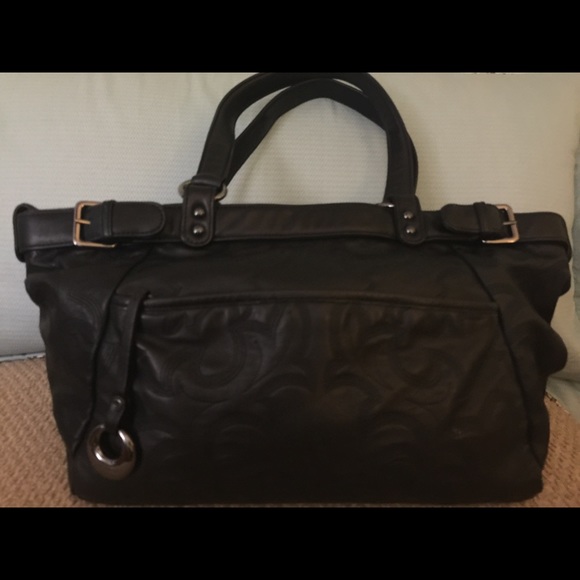 Black Donald Pilar black leather handbag