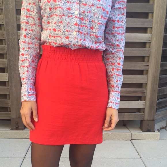 🚫SOLD🚫J. Crew Red City Mini Skirt - Picture 2 of 4
