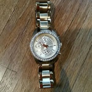 Gold Fossil Watch