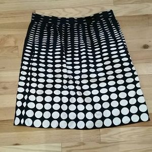 J.Crew polka-dot  midi skirt