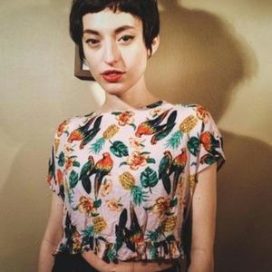 FINAL REDUCTION Parrott Crop Top