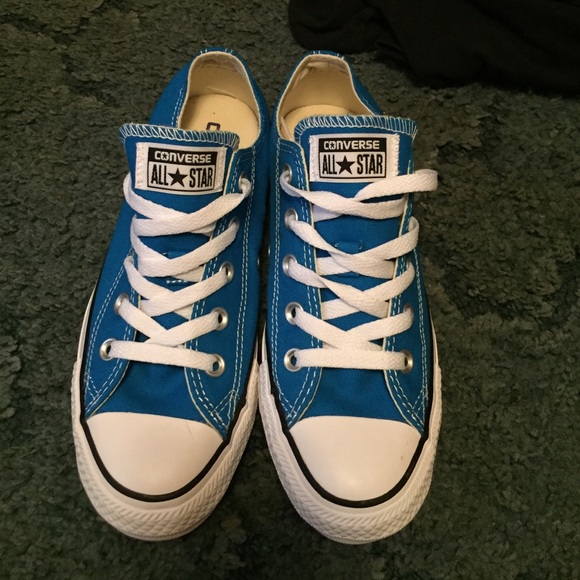 Brand new, never worn, blue converse