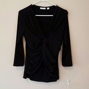 Black stretch business top