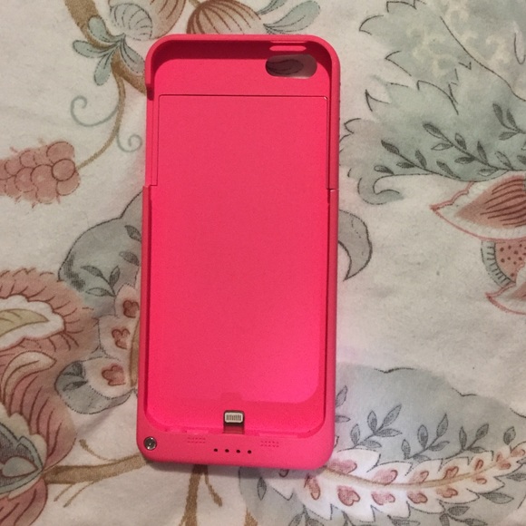 Hot pink iPhone 5/5s power bank