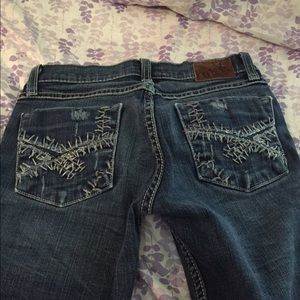 BKE Straight Jeans pocket stitching