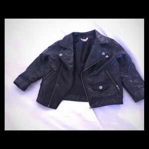 Childs leather jacket HM