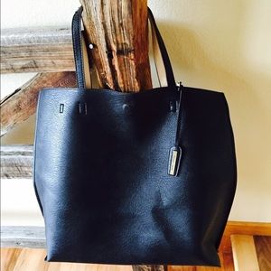 Reversible Vegan Leather Tote Bag