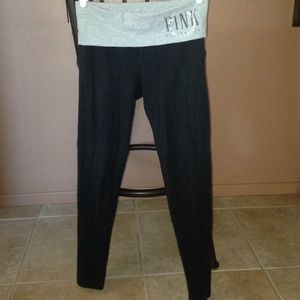 Victoria's Secret Pink black leggings!