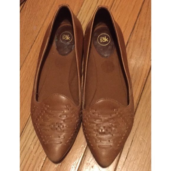 The Sak woven pointy flats