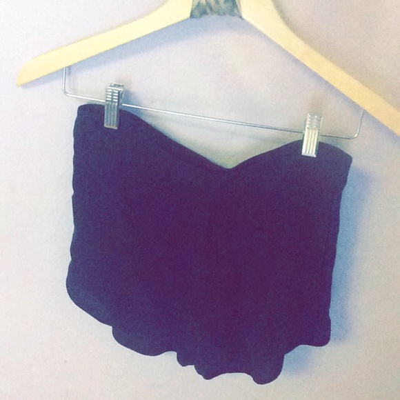 Black silk theory shorts
