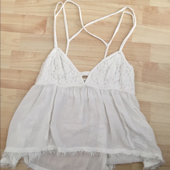 Lace Flowy Tank Top.
