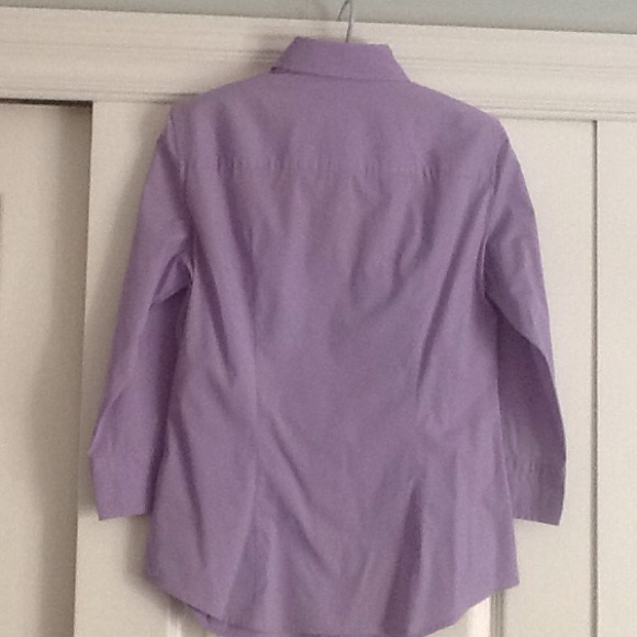 J. Crew lavender button down blouse - Picture 2 of 3