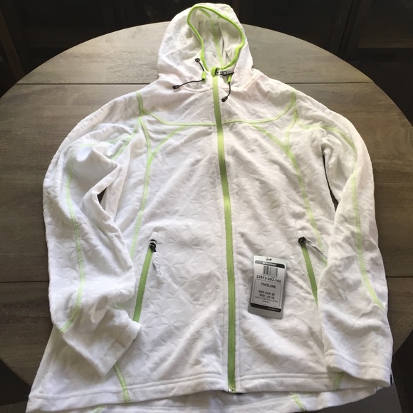 White 100% Fleece hoodie