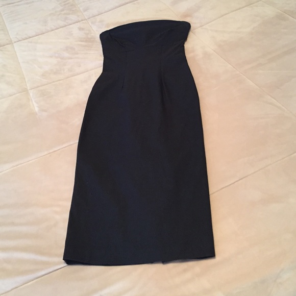 Black Bodycon Knee Length Dress💕