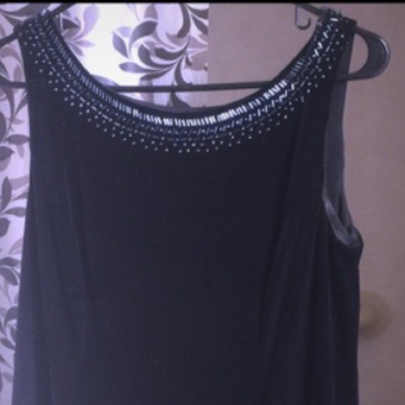 SALE👗Dressbarn velour dress w/sequin top &frills - Picture 3 of 4