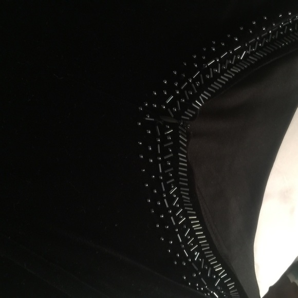 SALE👗Dressbarn velour dress w/sequin top &frills - Picture 4 of 4