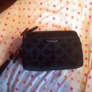 Black Coach Wristlet