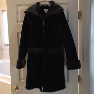 Black Suede Coat