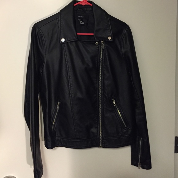 Faux Leather Moto Jacket